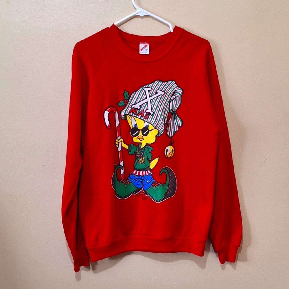 Vintage Tweety Bird Christmas Sweatshirt